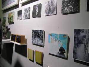 Some photos of the opening night! Can yuo spot where my work is?¿